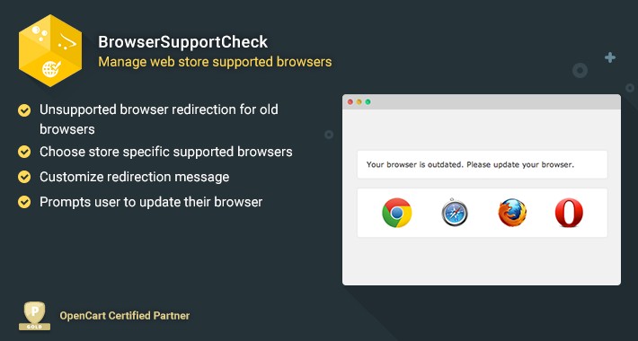 BrowserSupportCheck - Manage Supported Browsers