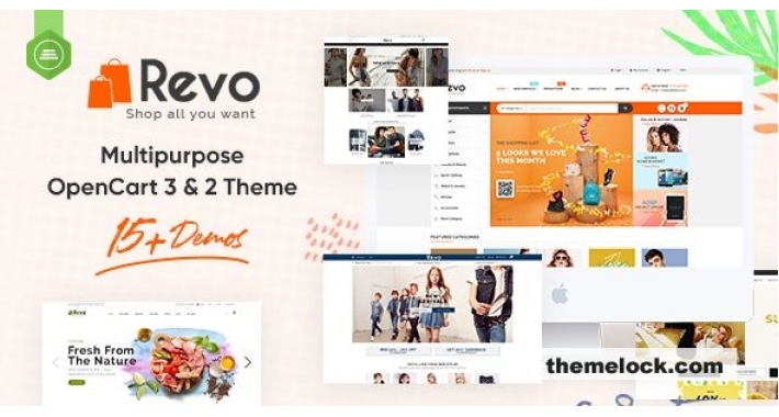 Revo - Drag & Drop Multipurpose OpenCart 3 & 2.3 Theme with 15 Layouts Ready